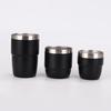 2PC 6/8oz Stainless Steel Thermos Cup Multi-color Portable Ice Cup Mini Double-layer Insulated Coffee mug With Lid water bottle