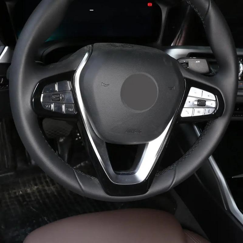 For BMW 3 5 7 Series X3 X5 X7 G05 G07 G11 G12 G20 G30 - 6 Series GT  ABS Steering Wheel Frame Trim Car Accessories