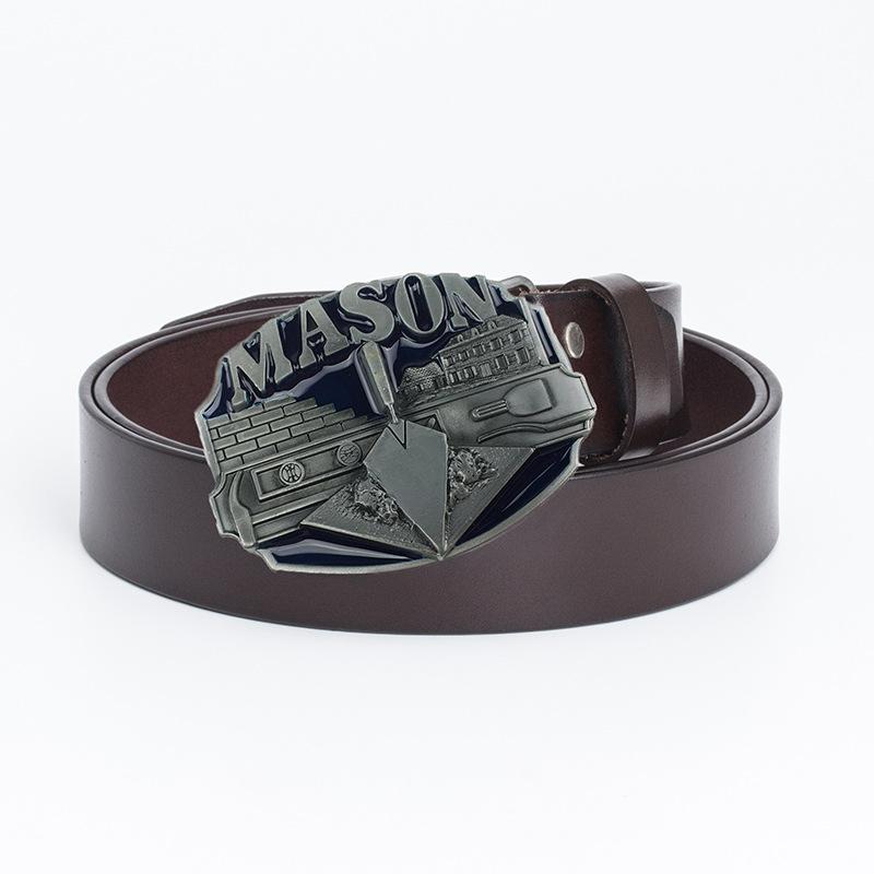 Men's Personalized Belt Fashion Trend Belt Pure Cowhide Belt