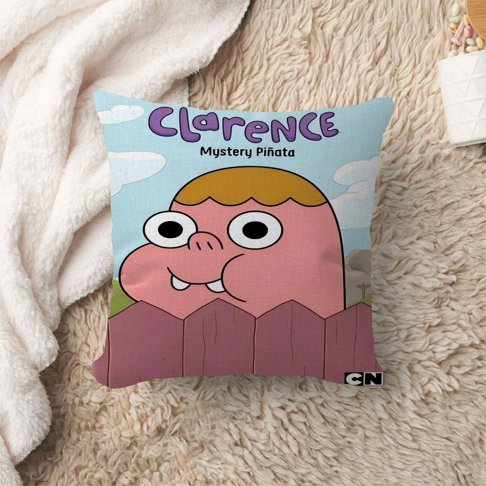 Cartoon CClarences Cushion Cover Inches Farmhouse Decor Home Throw Pillow Covers for Couch Decorations