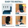 Power Tool Battery Mount 2 Pack, Molded Plastic Hangers With 2-Hole Backplates and Open-Front Access for Separate Removable Battery Storage Positions
