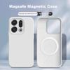 Full Coverage Camera Button Magnetic Case for OPPO Find X9, Upgraded Magnetic Silicone Shockproof Skin-Friendly Protective Cover - White