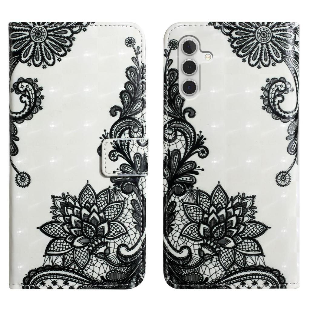 For Samsung Galaxy A16 5G/A16 4G Case 3D Creative Pattern PU Leather Stand Phone Cover