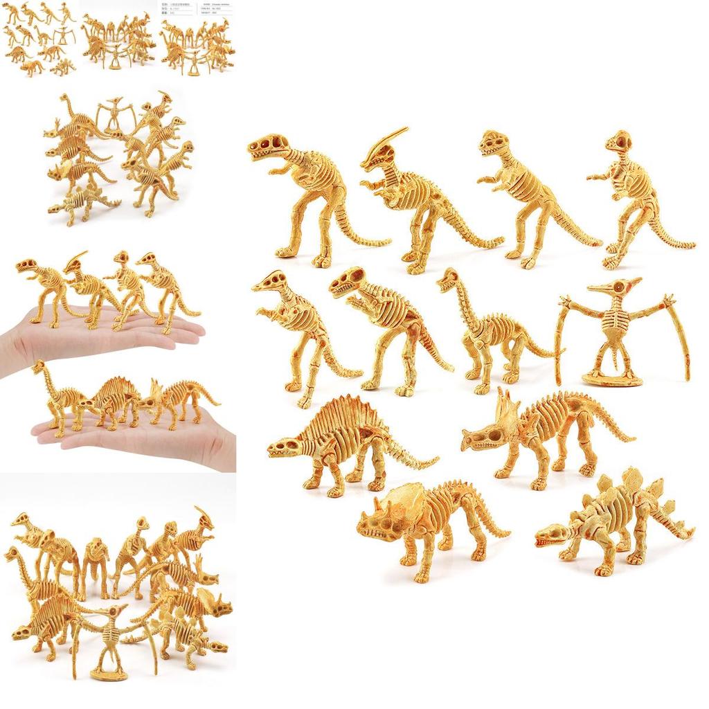 Captivating Pvc Dinosaur Skeleton Models Set Of 12 Realistic Figures For Interactive Learning And Imaginative Adventures