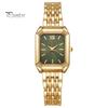 Ladies Watch Light Luxury Style Square Dial Steel Strap Embellishment for Office Party Date Night Women Fashion