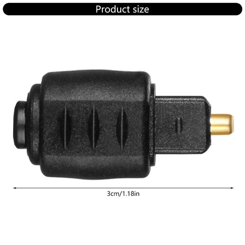 Toslink Male To Mini 3.5mm Female Digital Auditory Adapter For Superior Sound And Compatibility