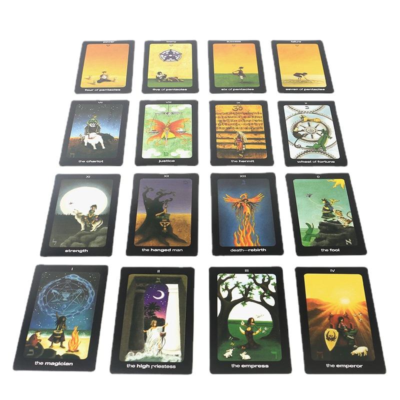 Tarot cards of sun and moon tarot deck oracle cards board games PDF Guidebook for personal use