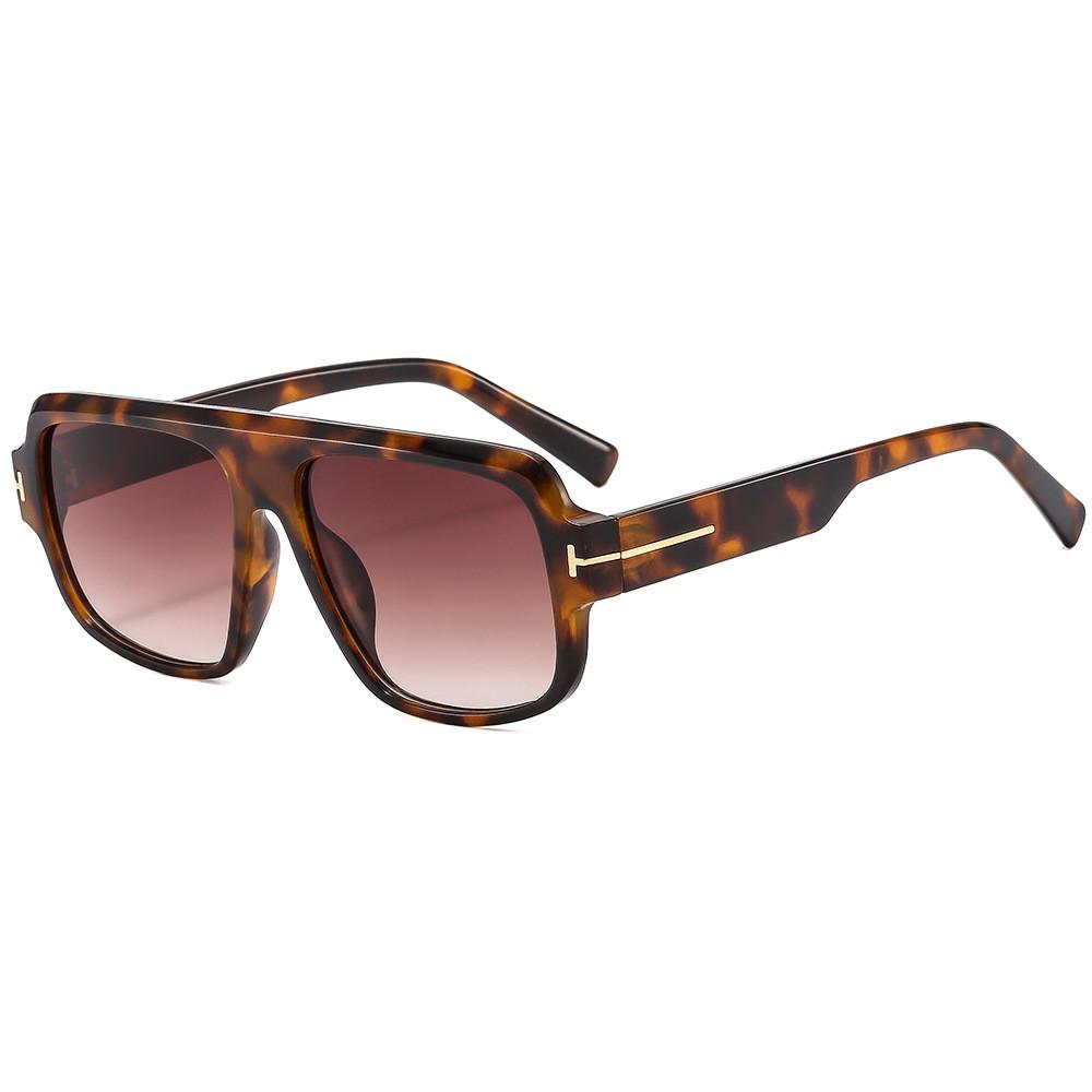 Fashion Men Square Sunglasses With Uv400 Protection For Outdoor Travel And Parties