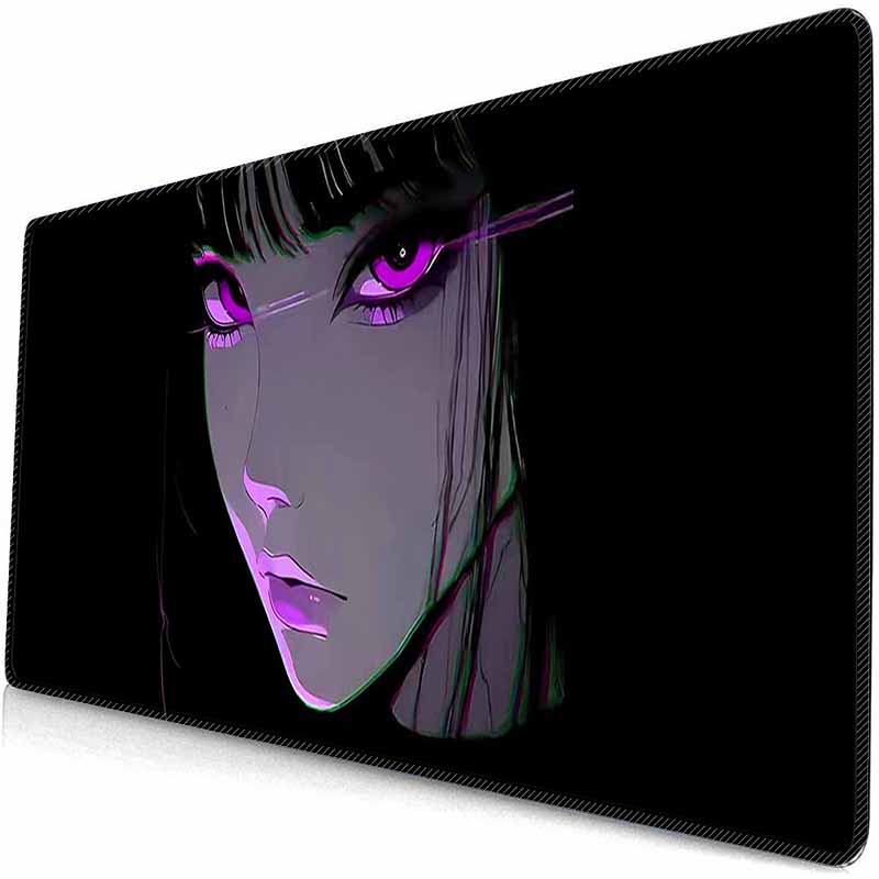 Anime Domineering Grils MouseMat Overwatch Gamer Cool Mouse Pad Purple Gamer Cabinet Large Non-Slip Mousepad Keyboard Mat