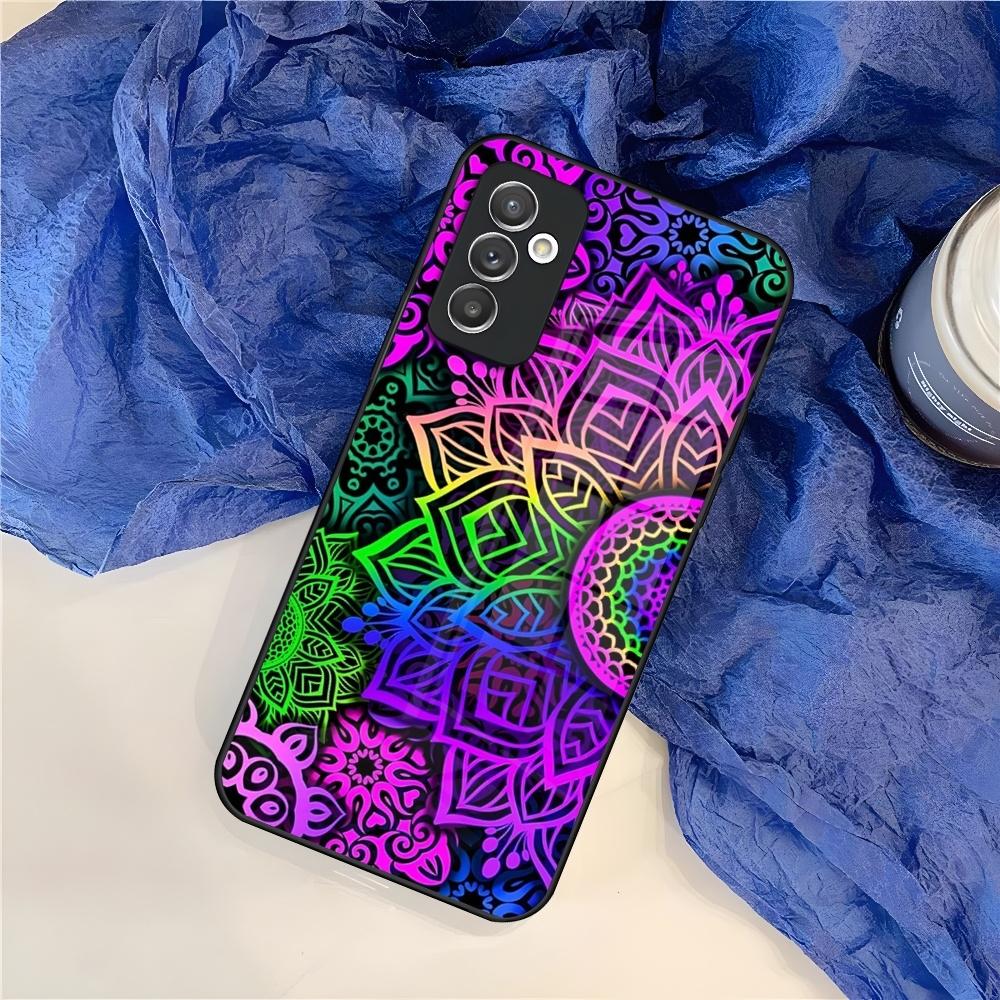Mandala Chakra Yoga Phone Case for Samsung S25 S24 S30 S21 S23 S20 S22 Fe S10 E S9 Note 20 Pro Ultra Plus glass Cover