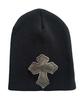 SK8ER ROCK Cross Patchwork Beanie ((Camouflage*Black))