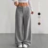 High Waisted Corduroy Wide Leg Pants with Pockets