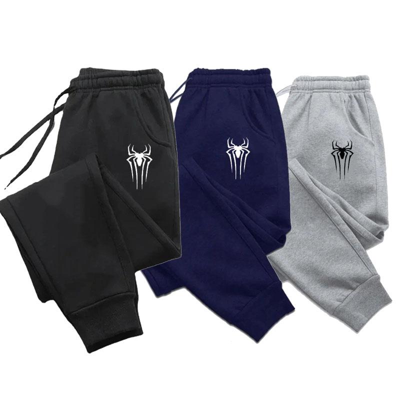 Pantaloni della tuta da uomo con stampa ragno 2025 Casual Fitness Jogging Pantaloni Comfort Moda Casual Pantaloni Lunghi Pantaloni della tuta Invernali