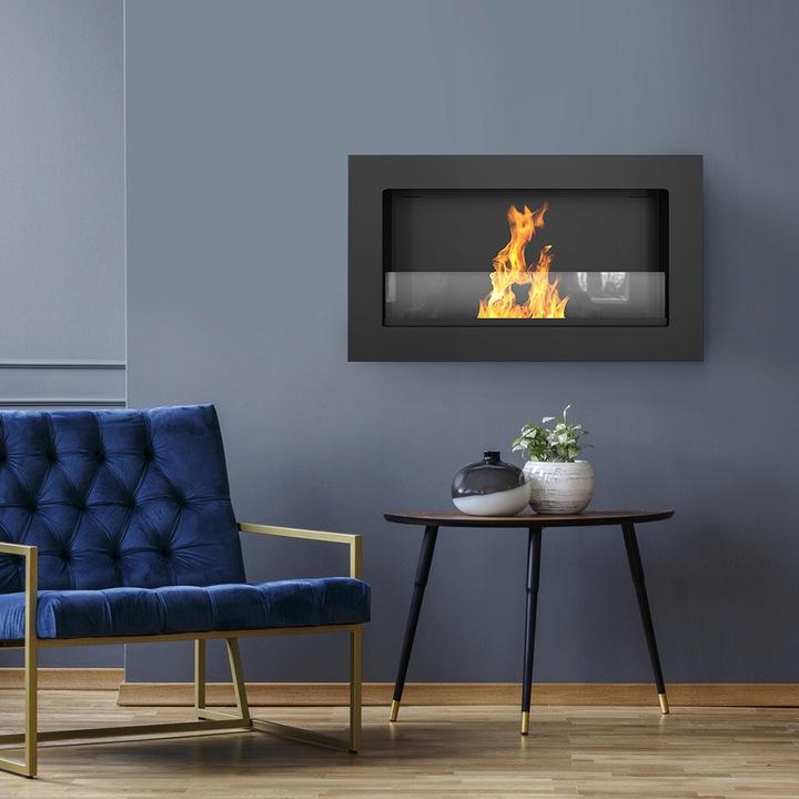 Wall Mounted Bioethanol Fireplace GOLF TÜV Set