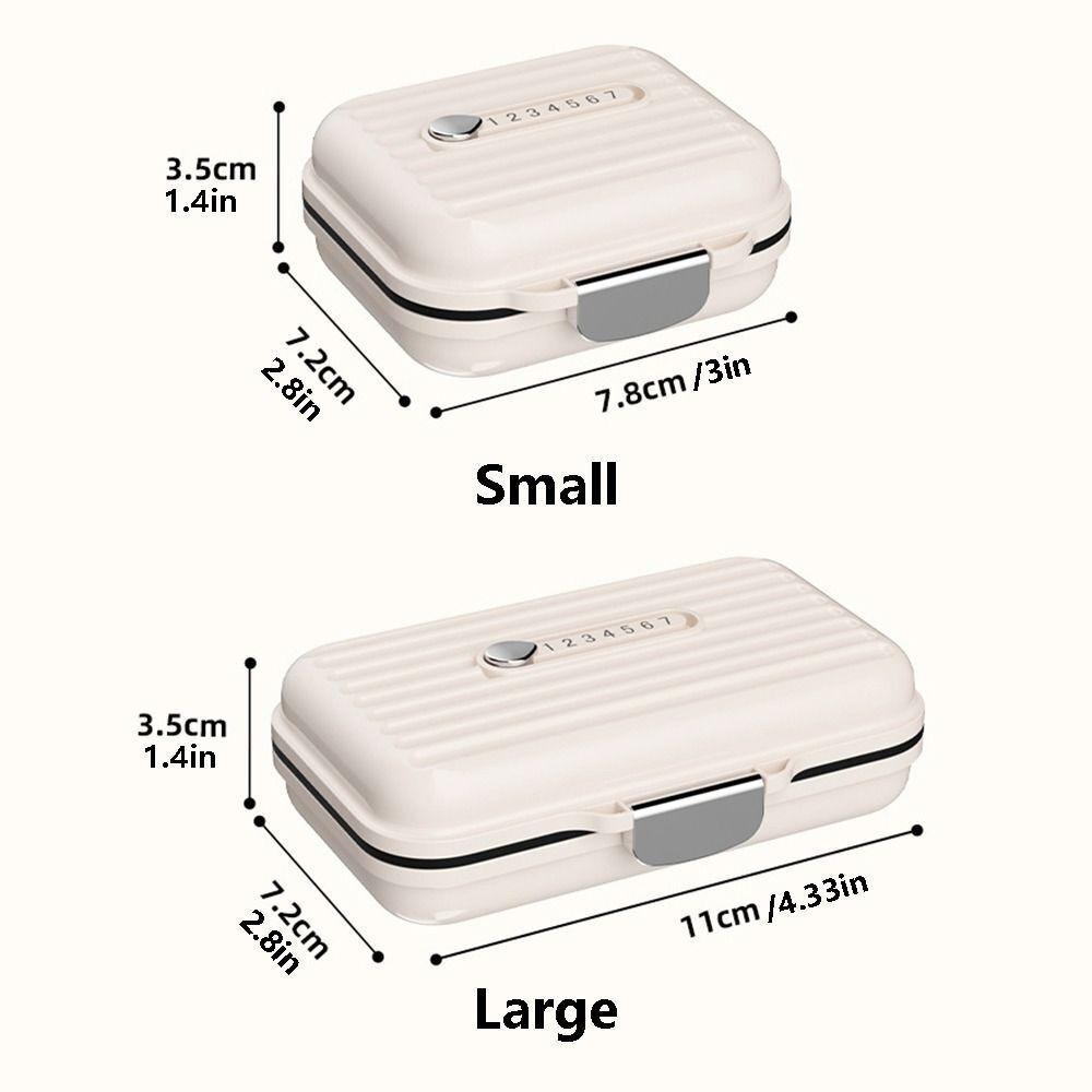 Seal Weekly Pill Box Mini 7 Compartments Vitamin Container New Pill Dispenser