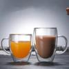 Double Wall Glass Tea Cup Heat Resistant Coffee Milk Mug Transparent Water Drinking Cup