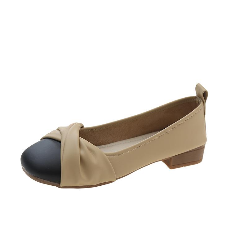 Women's Single Shoes Women's Ladyshoes 2025 New Spring and Autumn Flat Bottom Evening Breeze Gentle Mary Jane Women's Shoes Shallow Mouth Grandma Sho