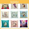 Adorable Unicorn Cushion Cover Cozy Polyester Throw Pillow Case For Home Decor