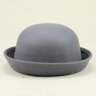 Imitation Wool Shaped Small Round Hat, British Retro Small Top Hat, Round Top Hat, Men's And Women's Strap