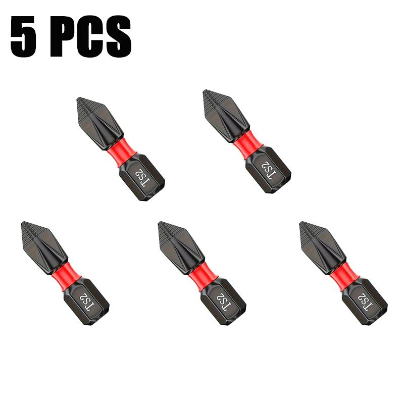 25mm Tungsten Steel Strong Magnetic Electric Screwdriver Anti Slip Electric Screwdriver Set with Hexagonal Handle Hand Drill