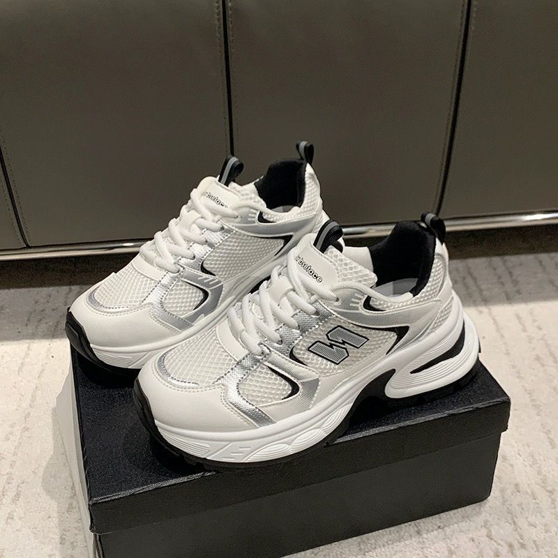Popular Dad Shoes Women 2025 Summer New Versatile Thick-soled Breathable Mesh Shoes Women's Sports Couple Shoes Ins Tide