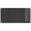 Kitchen Backsplash Dark Gray 100 x 50 cm Tempered Glass
