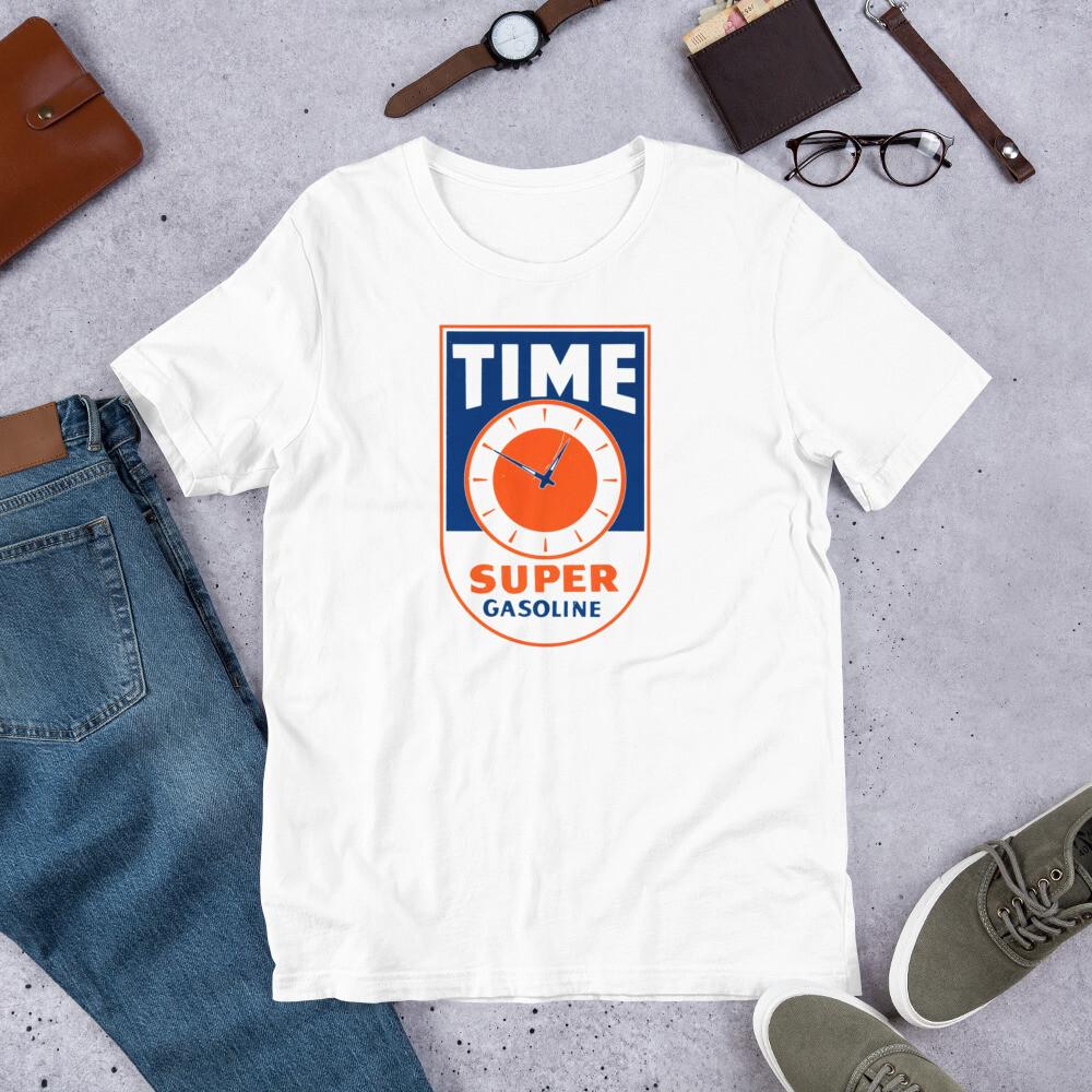TIME Super Gasoline Vintage OIL & GAS Tee Short-Sleeve Unisex T-Shirt Unisex T-Shirt S