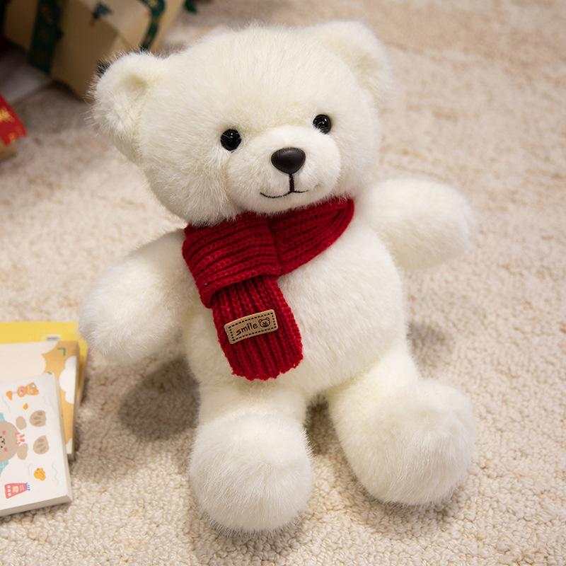 Teddy Bear Plush Toy Bear Doll Creative Versatile Scarf Bear Doll Rag Doll Birthday Gift for Girlfriend