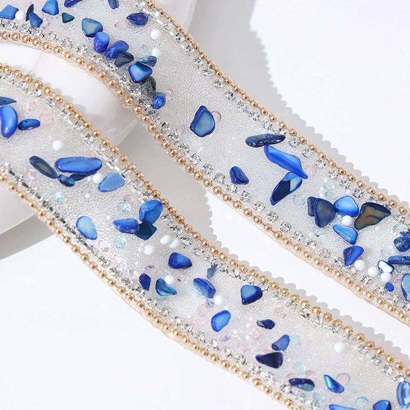 

50cm/Roll Rhinestone Ribbon DIY Colored Stone Dress Car Claw Chain Tape Elegant Glitter Trim Sticker Phone Decor Self Adhesive 2.5CM*0.5M