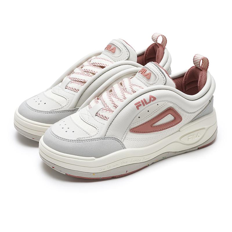 New FILA Slip Resistant Low Top Skateboard Shoes Women's White Gray F12W442205FGG