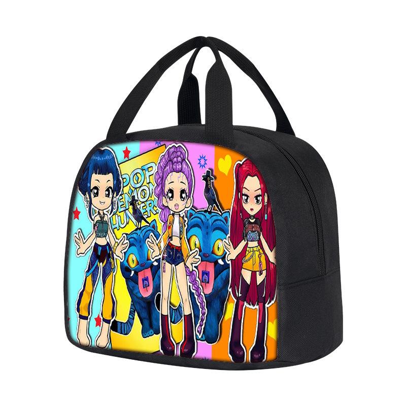 Borsa Termica Portatile Witch Hunters Kpop Demon Hunters Borsa da Picnic per Studenti Bambini
