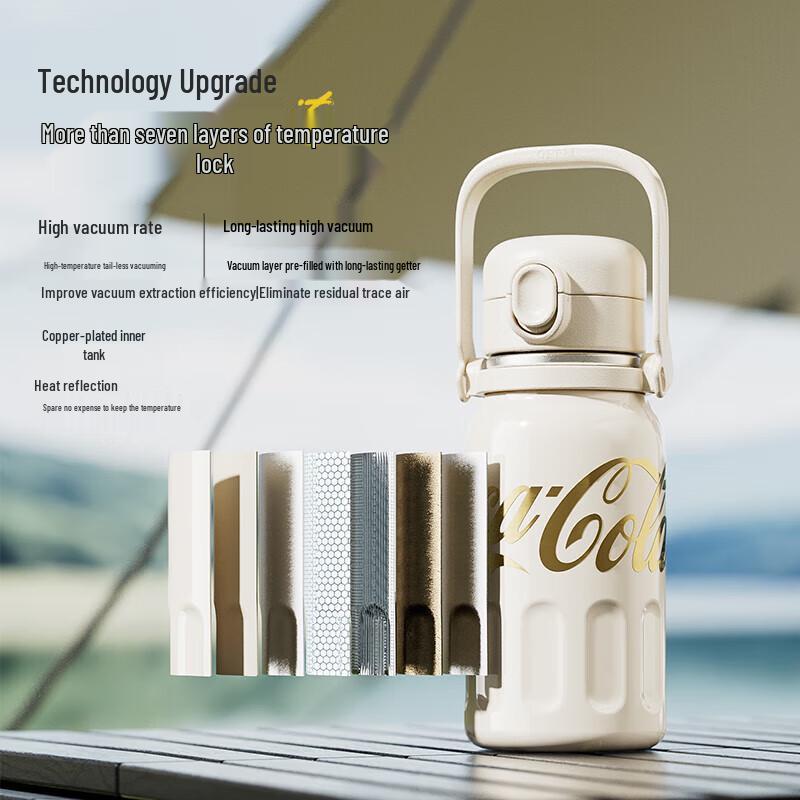 GERM Coca-Cola 850ml Insulated Sport Straw Cup