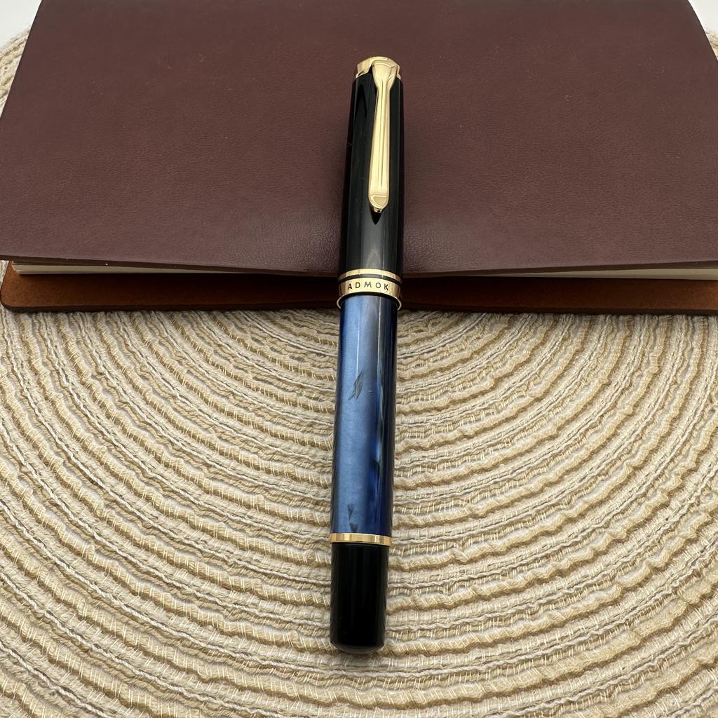 New ADMOK M800 Acrylic Piston Fountain Pen BOCK/Schmidt Soft Smooth No.6/35# Nib Inking Copy Students Writing Gift Pen