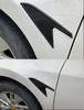 2 Pcs Car Side Fender Air Vent Stickers Carbon Fiber Look Trim Decoration Covers