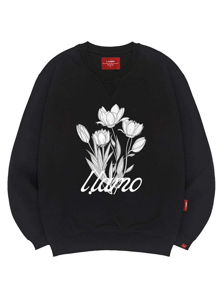 Ellamo Bunch Flower Sweatshirt Unisex Big Size S~4Xl (A Type)