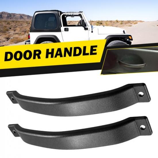2X Interior Door Pull Handle Grab 5ES43DX9 For 1997-2006 Jeep Wrangler & TJ USA