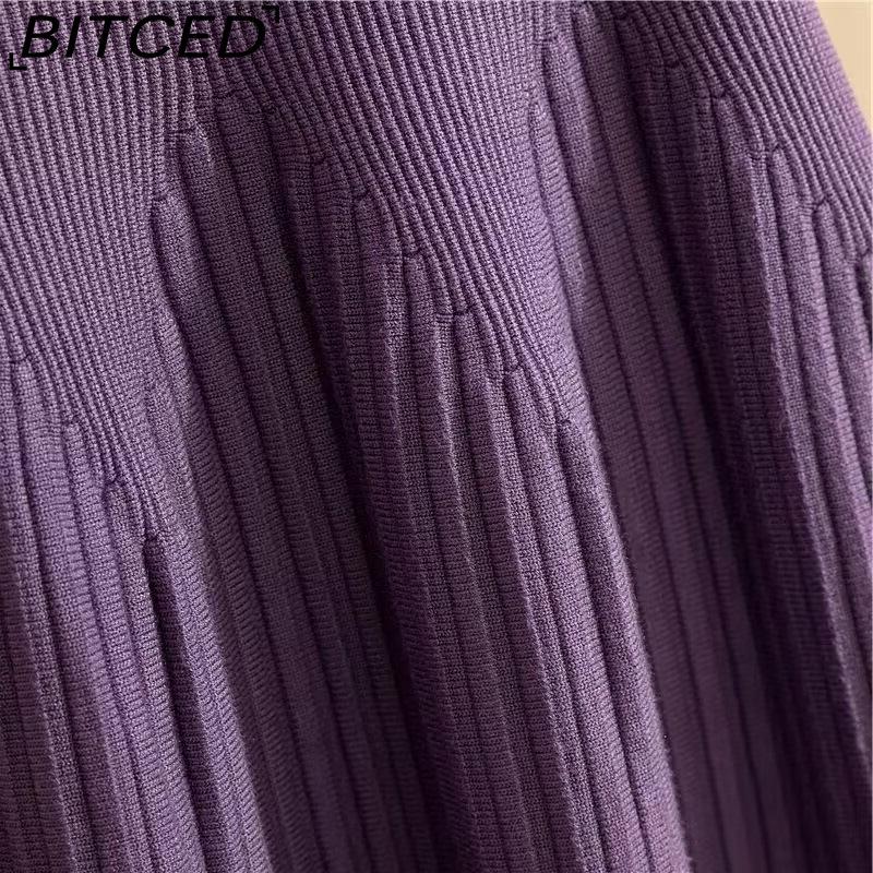 BITCED Damenmode Lässig Einfarbig Druck Sommer Frühlingsrock