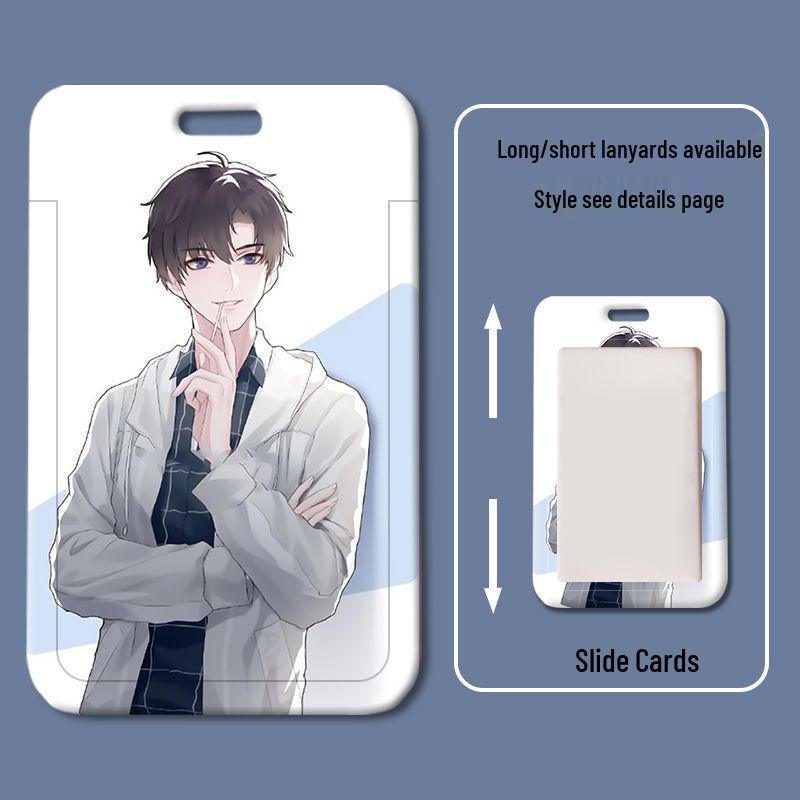Cartoon Sliding Cover ID & Badge Holder for Students