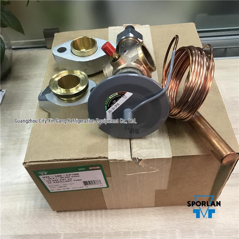 SPORLAN VVE-100-CP100 Marine Thermostatic Expansion Valve for R22 Air Conditioners VVE-100-CP100
