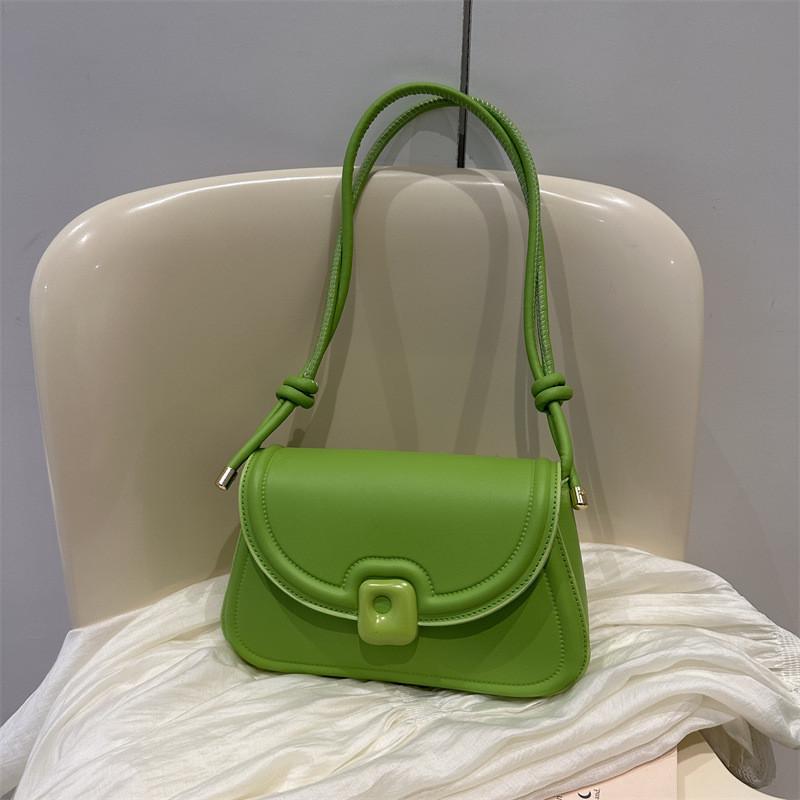 Trendy Pink Green Black White Pu Leather Womens Crossbody Bag With Magnetic Closure And Phone Pocket