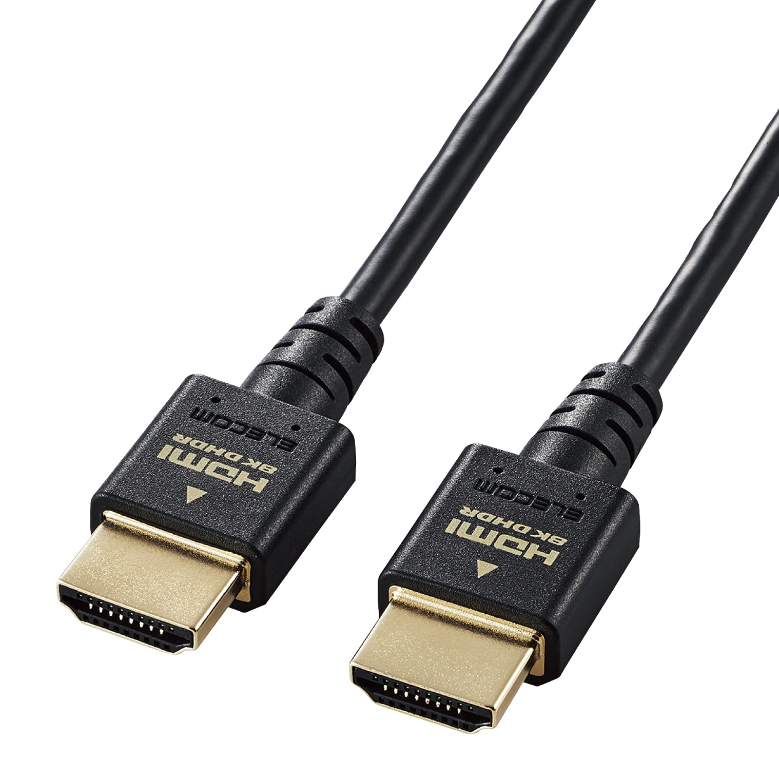 

ELECOM HDMI Ultra High High Speed HDMI Cable 8K 4K Ultra High Speed with Black 2.1 Cable, Slim, Speed, 1.5m [Ultra Certified], (60Hz), (120Hz), чёрный