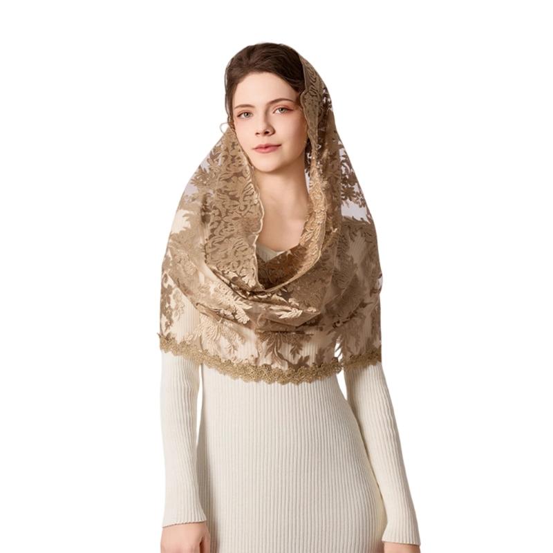 Functional Polyester Scarf Serves As Hair Band Neck Cover Or Mask Portable For Travel Elegant Use Comfortable Fabric