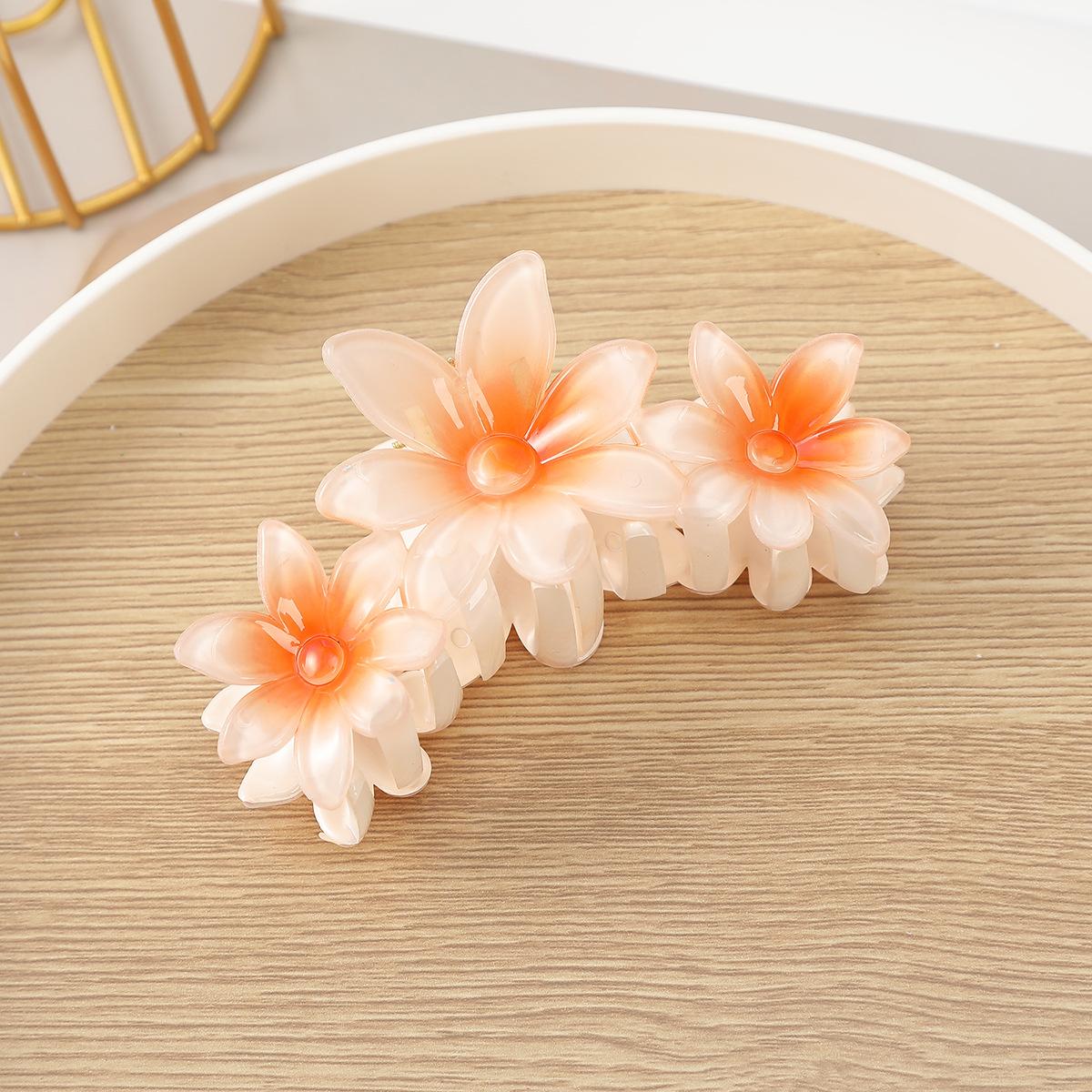 

1pc Novelty Candy-colored Flower Hair Clip, Egg Flower Hair Claw, Updo Shark Clip Hair Decoration