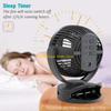 B46E 10000mAh Camping Fan with LED Light Battery Operated Portable Fan with Hanging Hook 720°Rotating&360° Adjustable up&Down