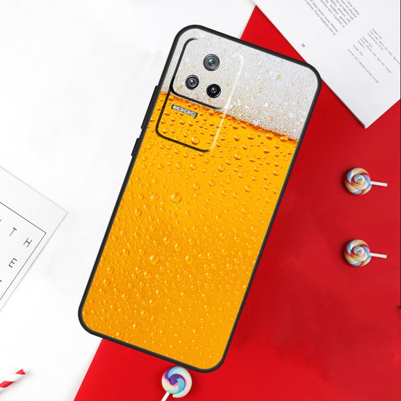 Ein Glas Bier Alkohol Hülle Für Xiaomi 11T 12T 13T 14T Pro 13 14 15 Ultra POCO X7 Pro X3 X5 X6 F5 F6 M6 Pro Hülle