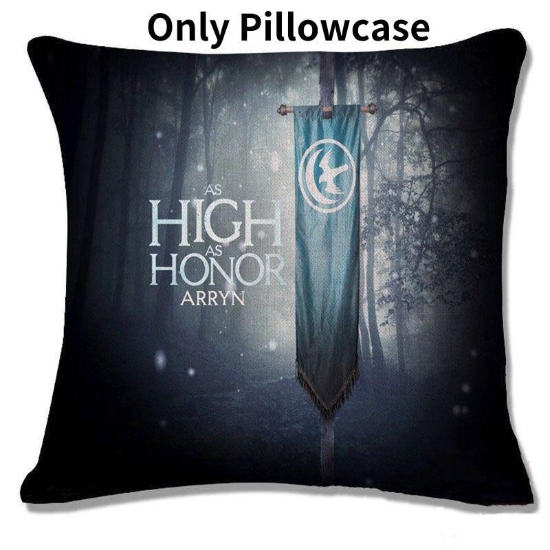 

Game Of Thrones Inspired Decorative Throw Pillow Cover Featuring Unique Family Crests For Stylish Living Room Decor As High As Honor Arryn