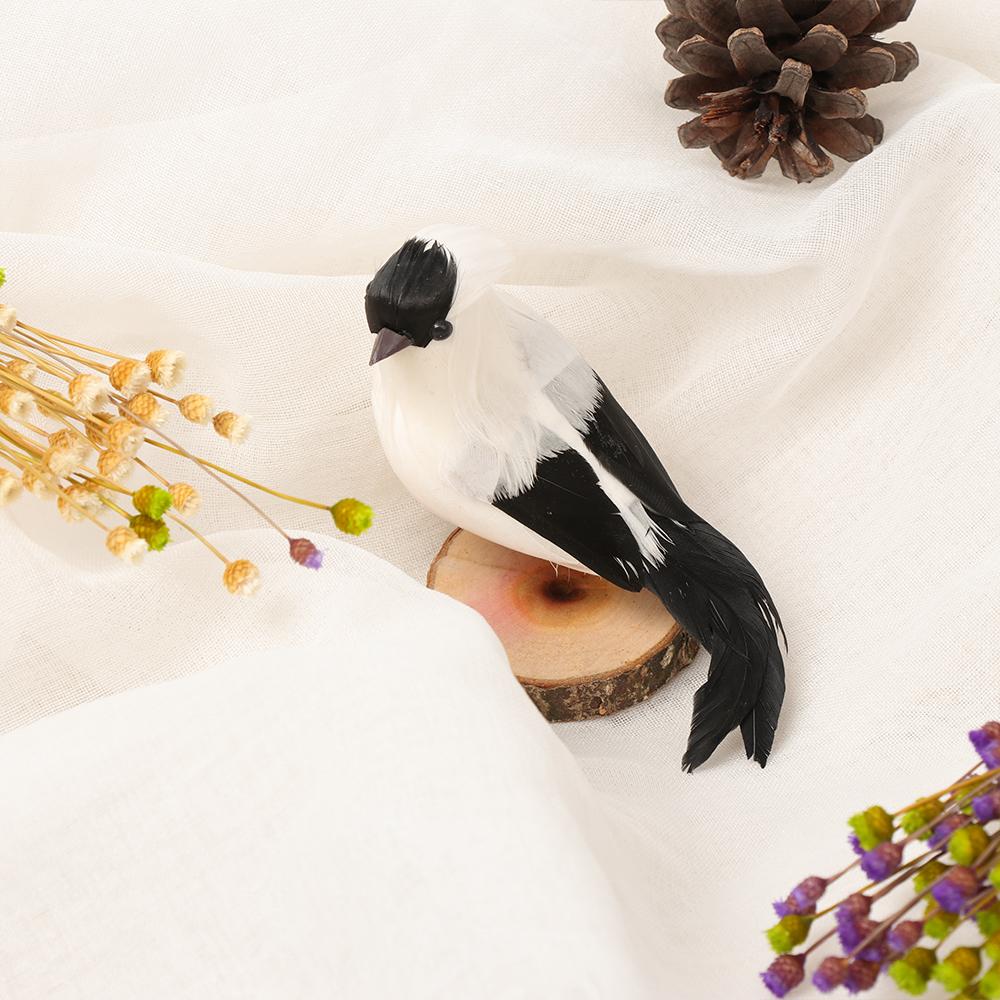 Vivid Wedding Supply Garden Ornament Simulation Parrot Bird Model Artificial Animal  Real Feathers