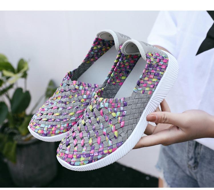 Fashion Fashionable New Handwoven Shoes Single Shoes Large Size Comfortable Flat Sole Women's Shoes
