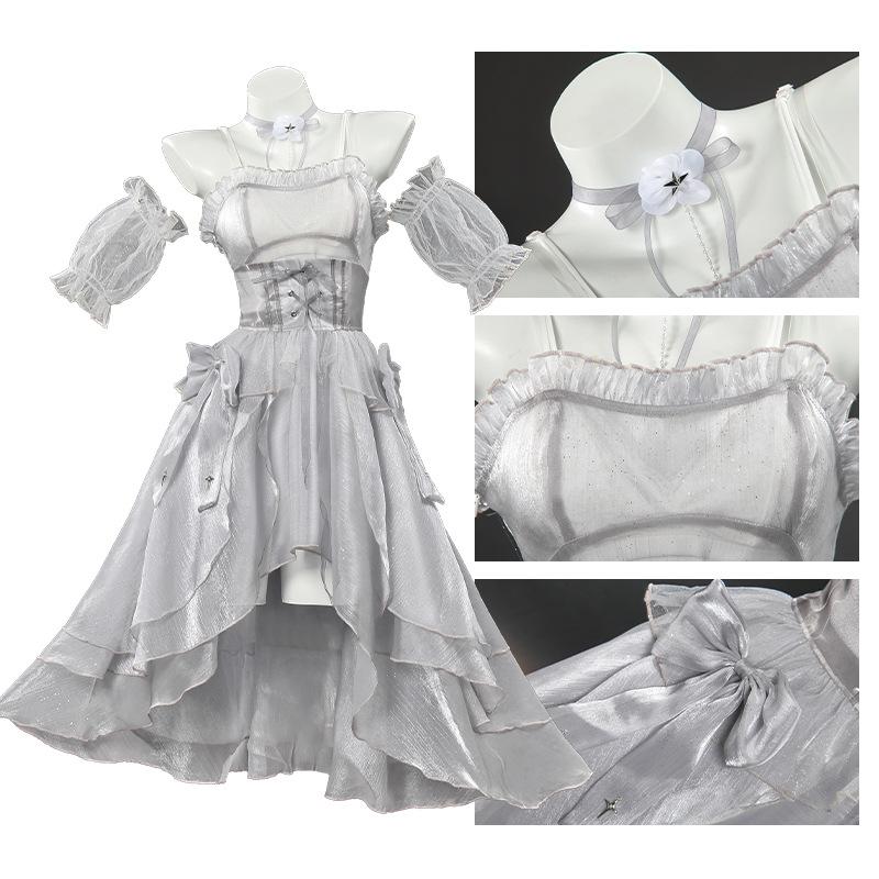 NIKKE: The Goddess of Victory Cinderella Crystal Princess White Dress Full Set Women's Game Cosplay Costume