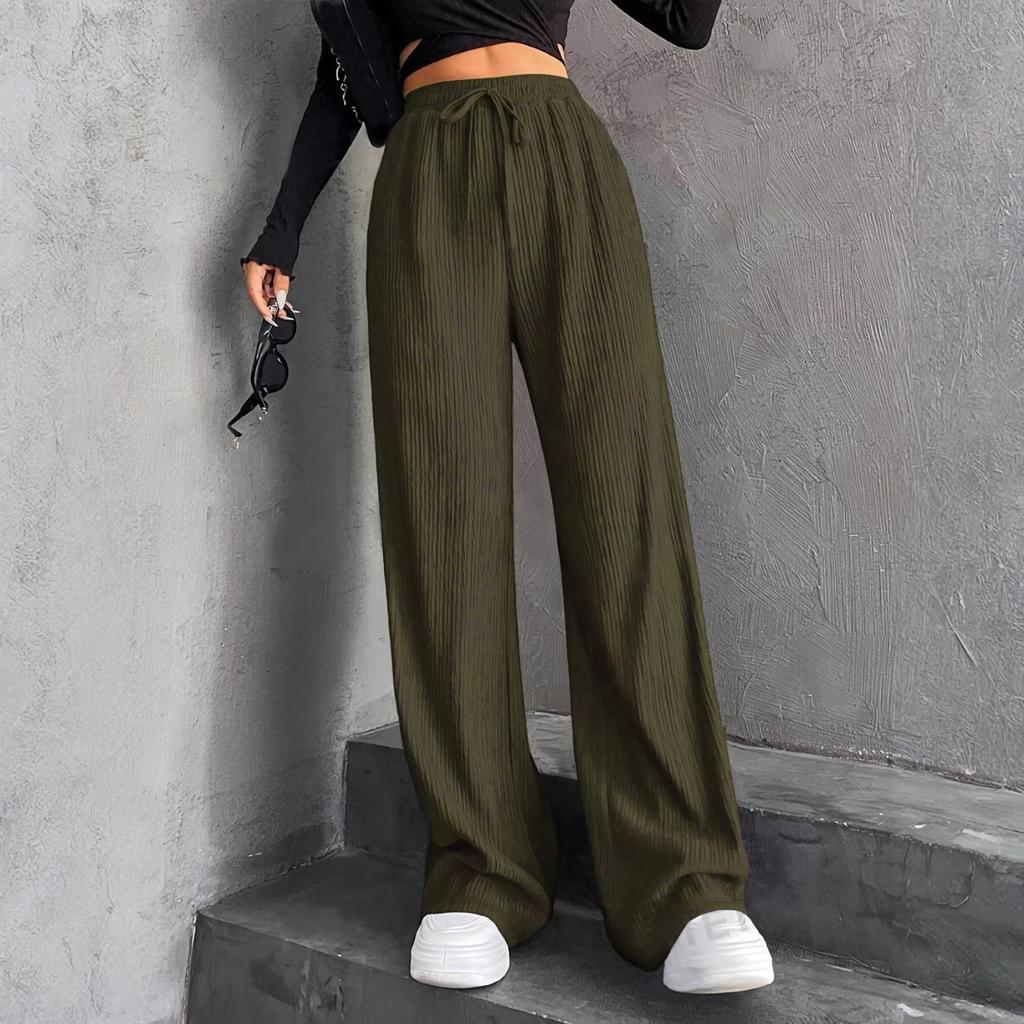 Women's Straight Pants Fashion Casual Pants Nine Point Harlan Pants